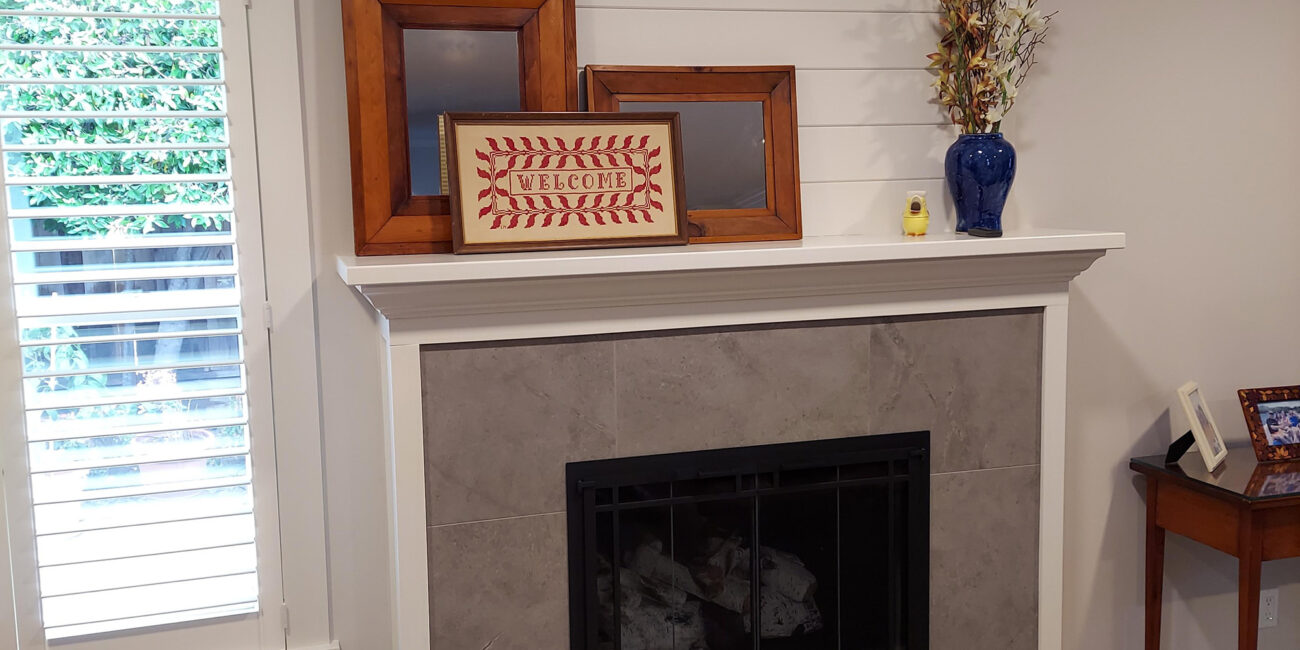 Custom Fireplace and Mantel built by Jack Cannon